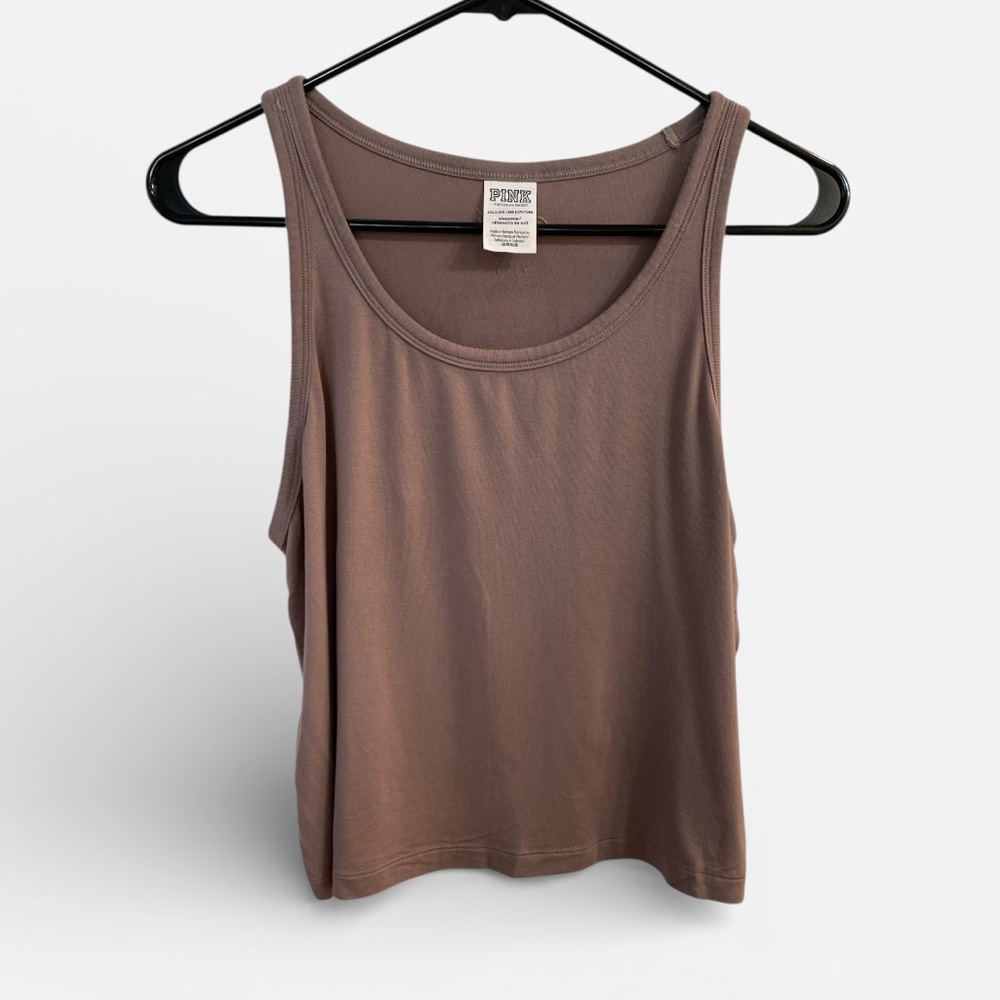 PINK by Victoria’s Secret Loungewear Crop Tank Top Women’s Size XXL Neutral